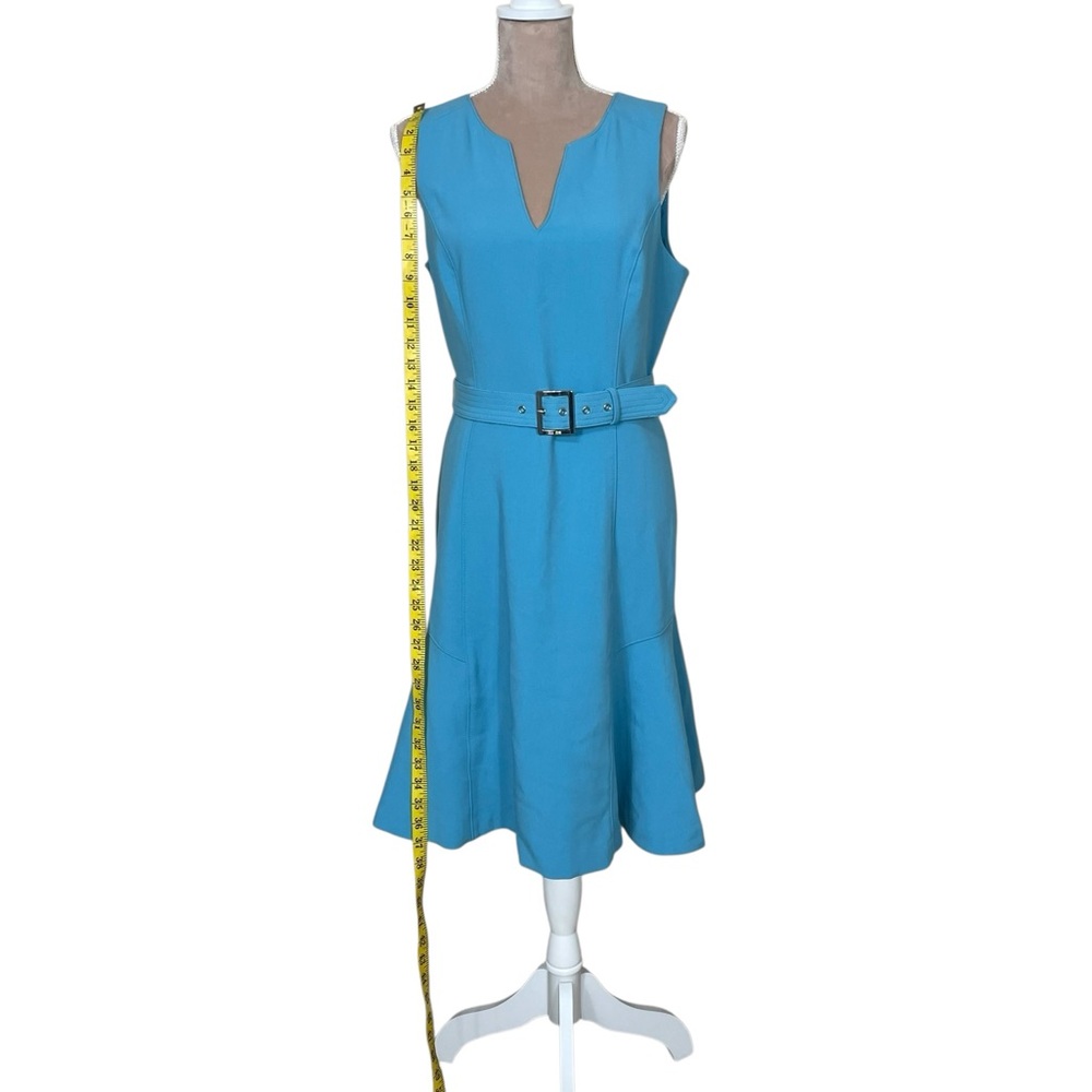 White House Black Market “Oasis” A-Line Belted Dress - Picture 7 of 13